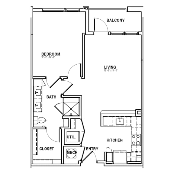 A2-3 Floor Plan at The Sully, Chantilly, VA, 20151