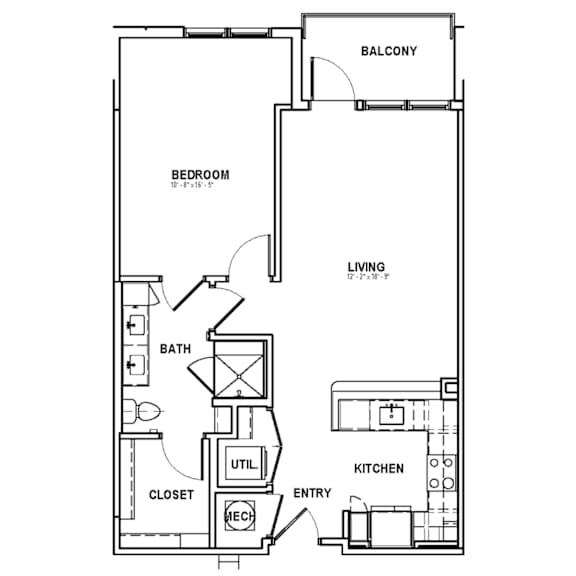 A2-4 Floor Plan at The Sully, Chantilly, VA, 20151