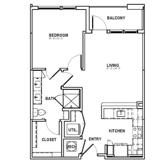 A2 Floor Plan at The Sully, Chantilly, VA, 20151