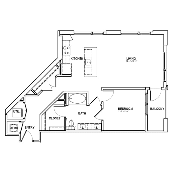 A4 Floor Plan at The Sully, Virginia