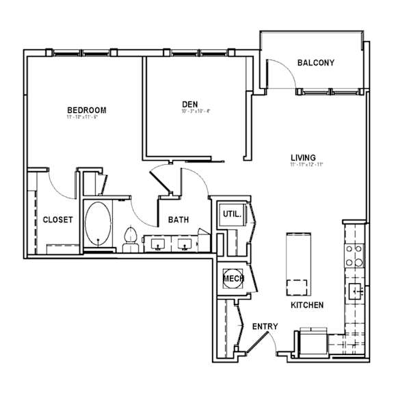 A8 Floor Plan at The Sully, Chantilly, VA
