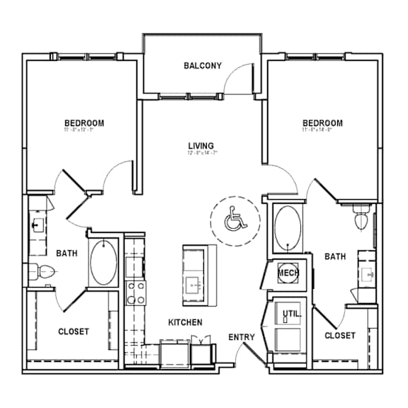 B2 ANSI Floor Plan at The Sully, Virginia
