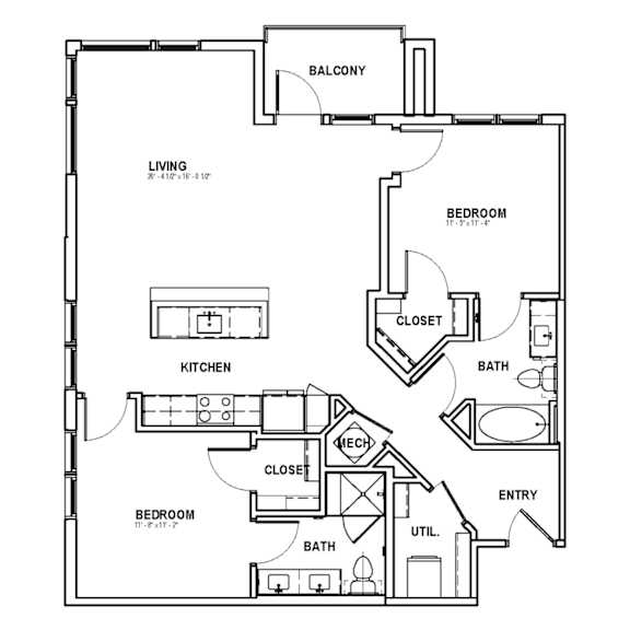 B4 Floor Plan at The Sully, Virginia, 20151