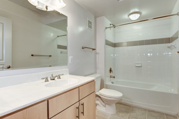 a bathroom with a sink toilet and a shower at Garfield Park, Virginia