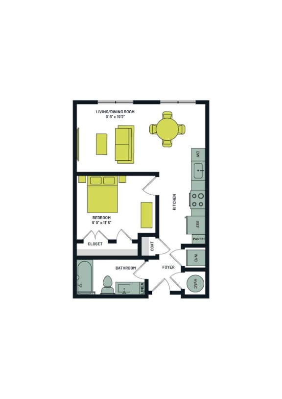 S18A Floor Plan at Vesta Parkside, Washington