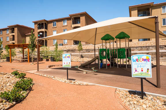 A playground area at West Park Apartments, Albuquerque, NM