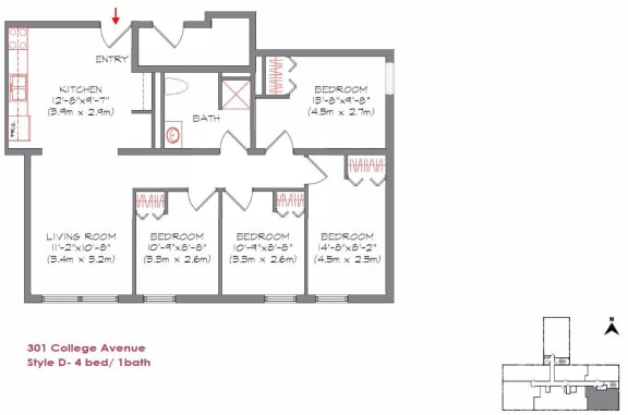 a floor plan of a house