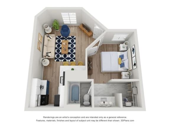 1 bed 1 bath A at 505 Collection, Atlanta, GA