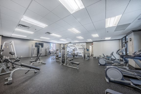 Modern Fitness Center at ELEVATE Apartment Homes, Minnesota