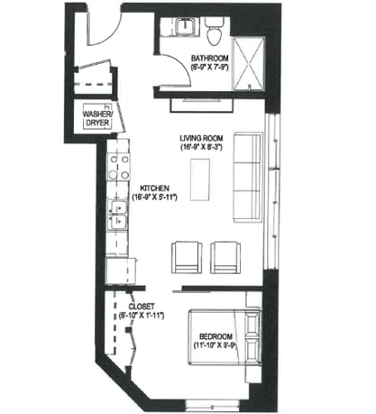 Juniper floor plan at Bolero Flats