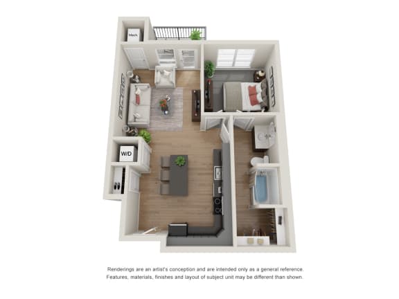 Floor Plan  Urbanite Floorplan at Maven Apartments, MN 55337