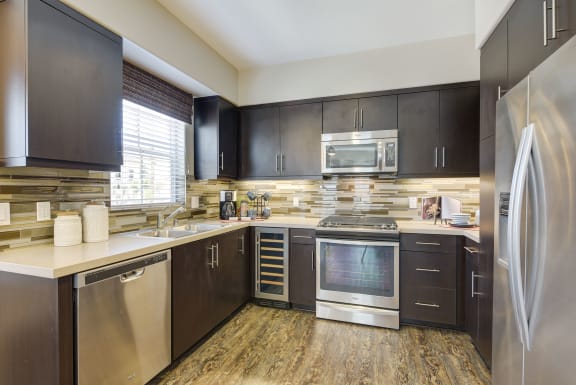 High-End Kitchen w/ Quartz Countertops at Avino in San Diego, 92130