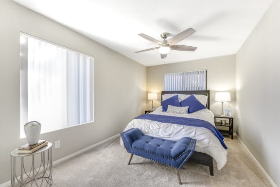 Carpeting in a bedroom at Santee Villas, Santee, CA, 92071