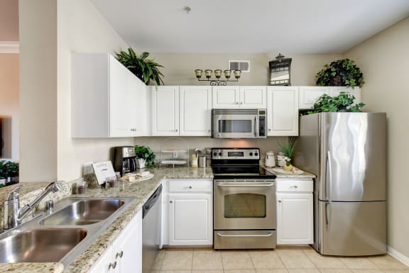 All Electric Kitchen with stainless steel appliances