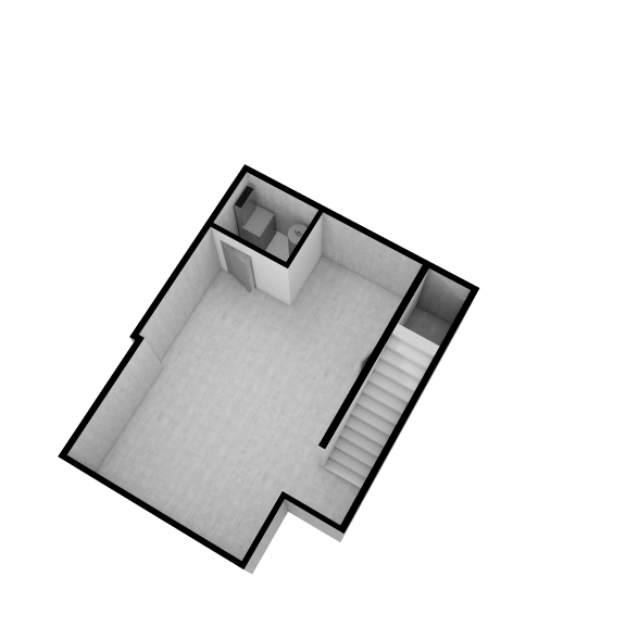 Unfinished basement Floorplan at Fossil Cove, Pleasant Grove