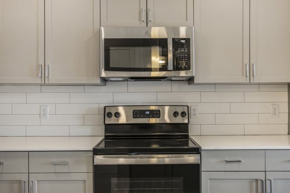 White subway tile backsplash