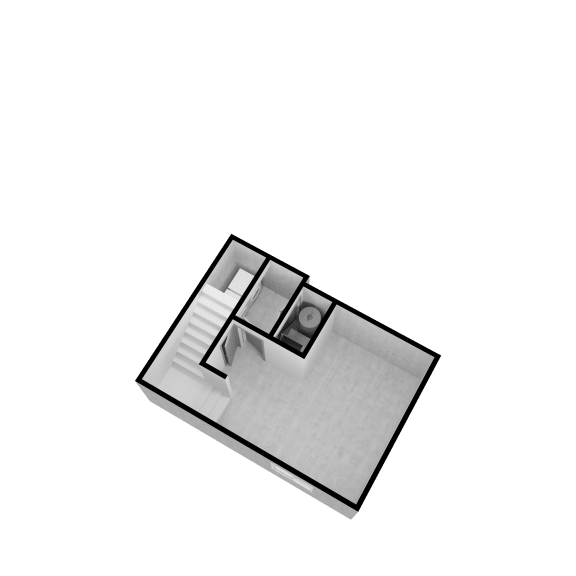 360 degree view of 360 degree floor plan of a small house
