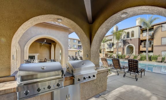 Grilling Stations at The Missions at Rio Vista, San Diego