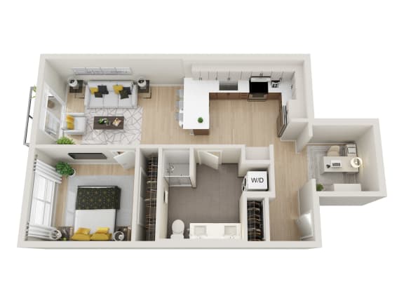 Floor Plan  bedroom floor plan an open concept layout with a large closet and a balcony
