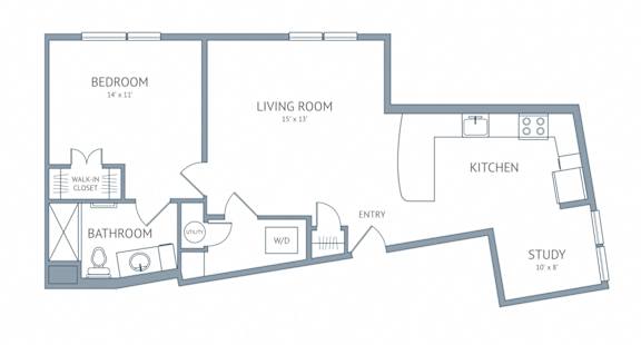 Escher one bedroom one bathroom