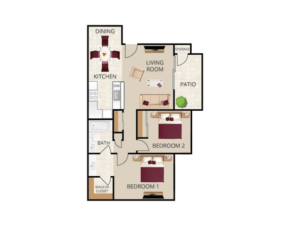 bedroom floor plan  apartments in the residences at 360