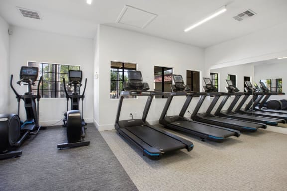 Fitness center at Bella Terra apartments for rent in Vista, CA