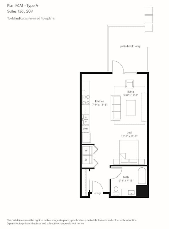 A black and white image of a floor plan for a suite in a building.