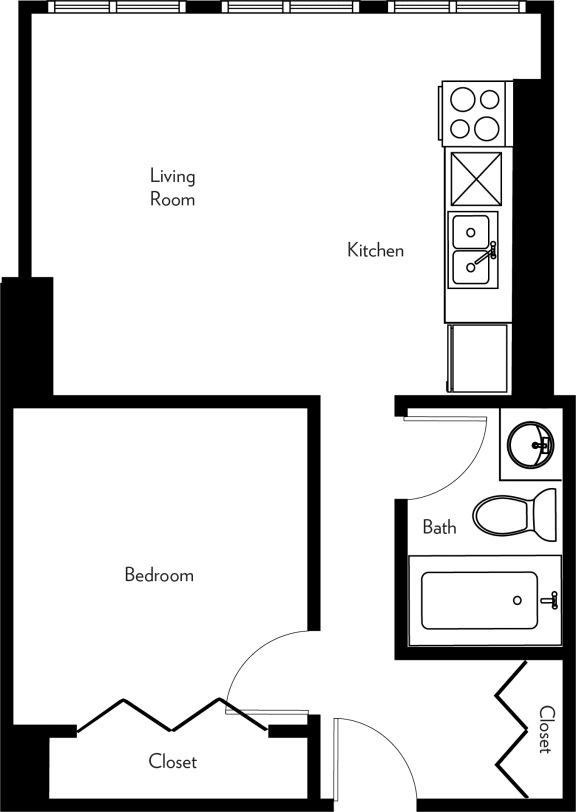 E1-I Floor Plan E1-I Floor Plan at The Luckman, Ohio