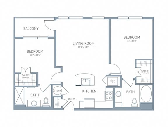 Matisse two bedroom two bathroom