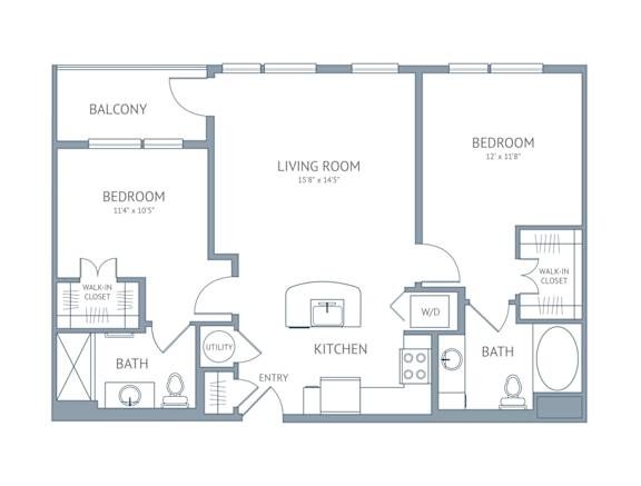 Matisse A Two bedroom two bathroom