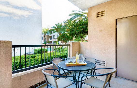 patio at The Missions at Rio Vista, San Diego