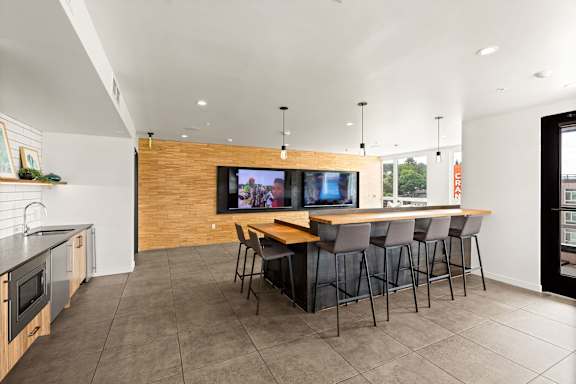 Spacious Kitchen and Dining Area at Axle, Seattle, WA, 98119