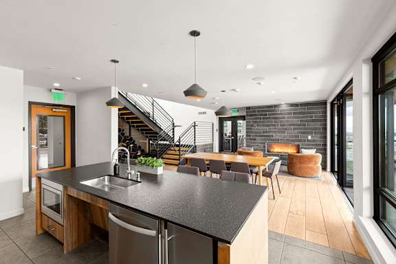 Modern Kitchen Counter at Axle, Seattle, WA, 98119
