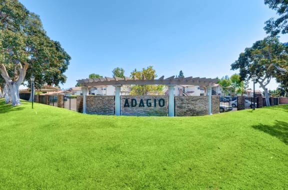 Gated Access, with the sign at Adagio, La Mesa, 91942