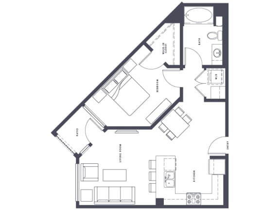 A2 Floor Plan at Altana, Glendale, 91203