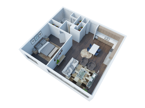 A4 floor plan at The View, California