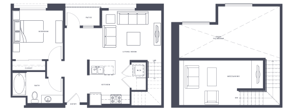 A4 Loft Floor Plan at Altana, California, 91203
