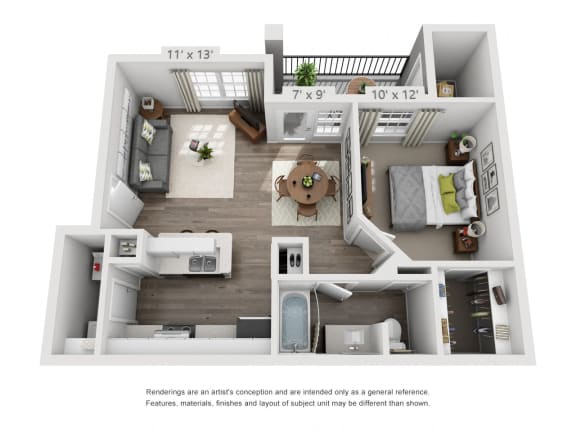 1 bedroom 1 bath