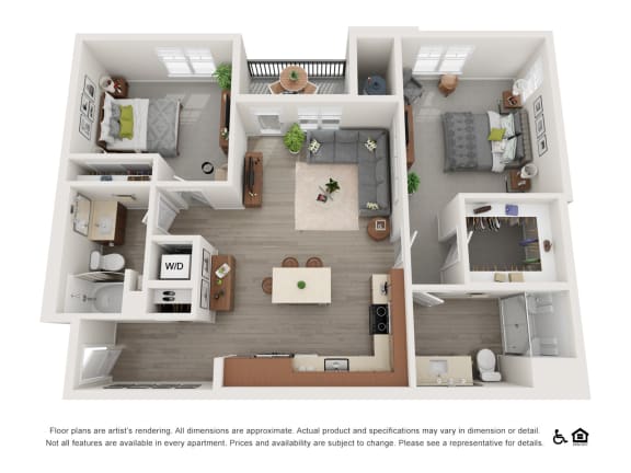 Elevate Floor Plan  at Aspire Apartment Homes, Utah, 84780