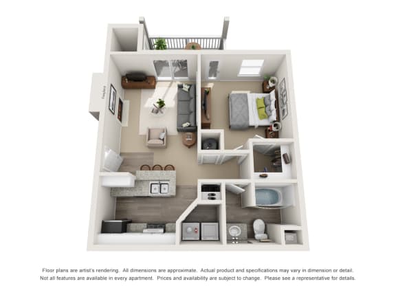 One Bedroom One Bathroom