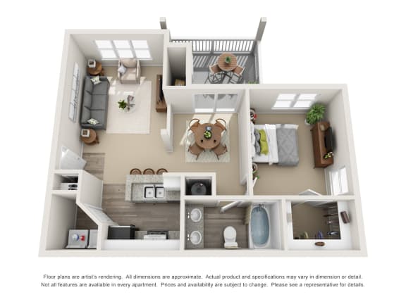 One Bedroom One Bathroom