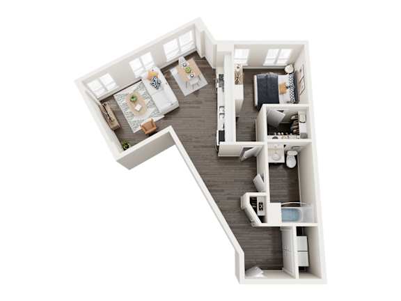 A10 Floor Plan at Axle, Seattle, WA