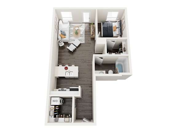 A2 Floor Plan at Axle, Seattle, WA