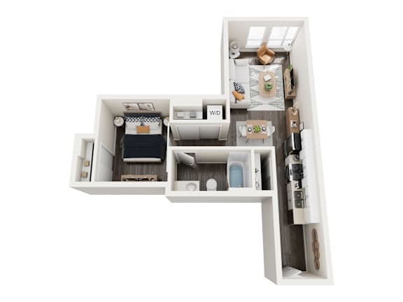 0A6 Floor Plan at Axle, Washington, 98119
