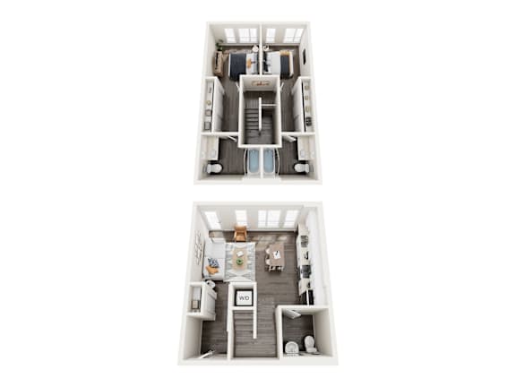 B7 Floor Plan at Axle, Seattle, 98119