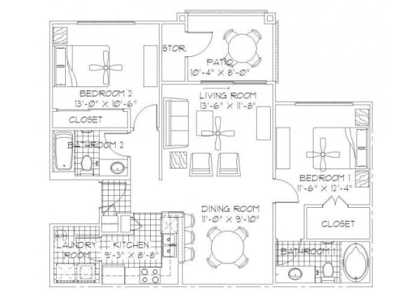 Ciboney floor plan.