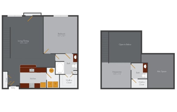 a blueprint of a floor plan of a living room and a bedroom