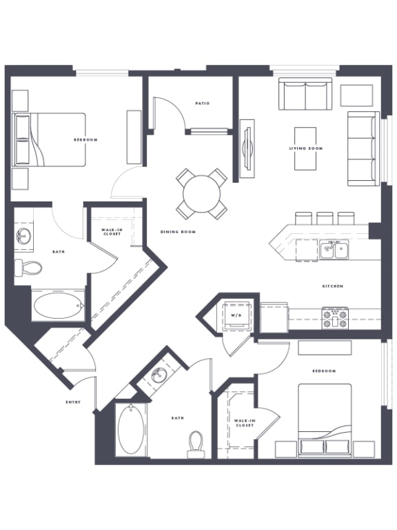 B4 Floor Plan at Altana, Glendale, 91203