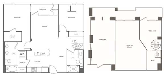 A black and white image of a floor plan for a house.