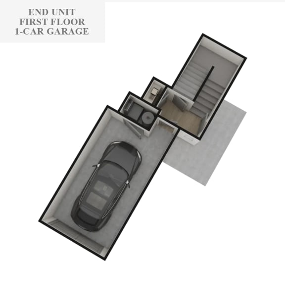 3D floorplan of an apartment unit